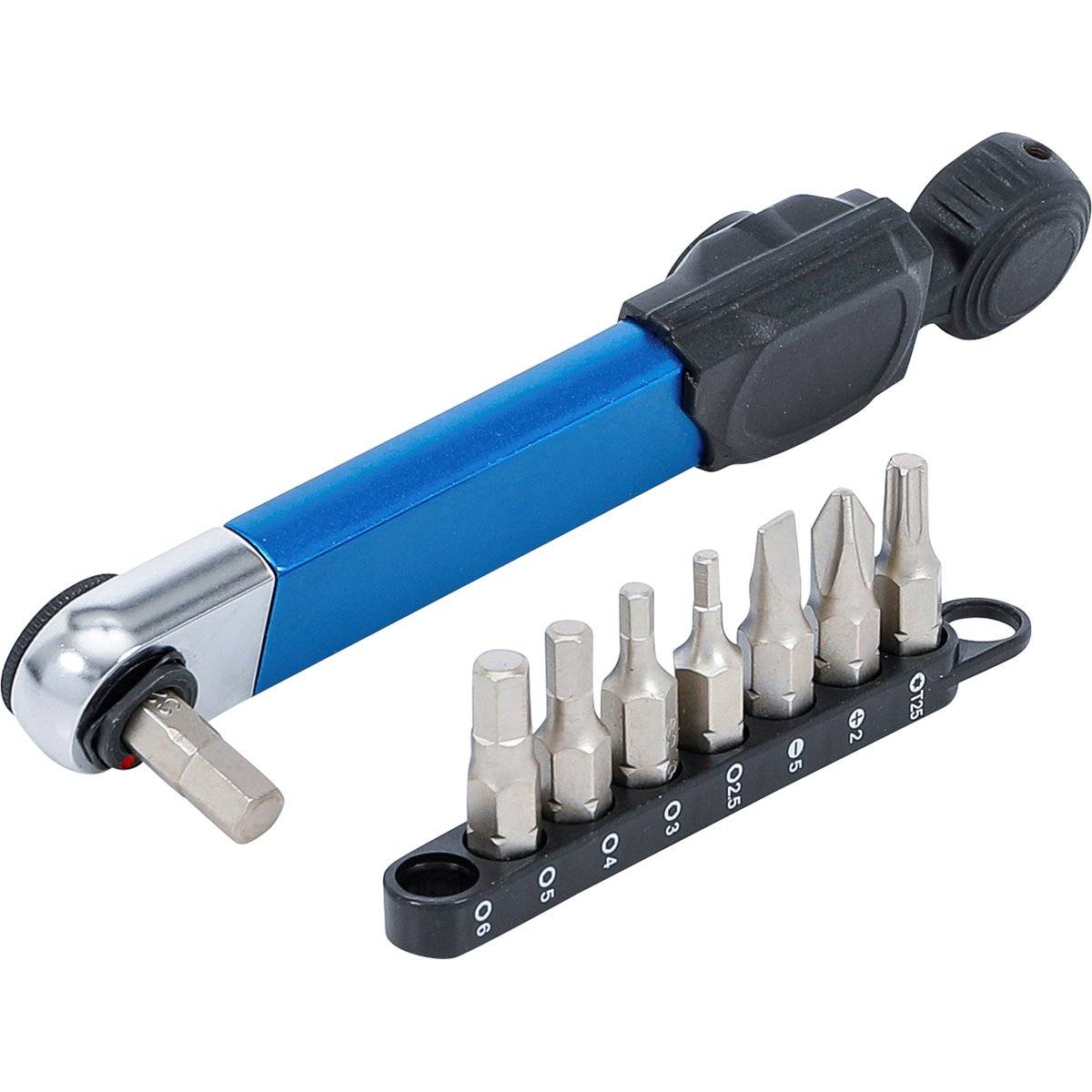 BGS 74295 Drehmomentschlüssel 1/4" 2-10 Nm 9-tlg. mit Bit-Satz