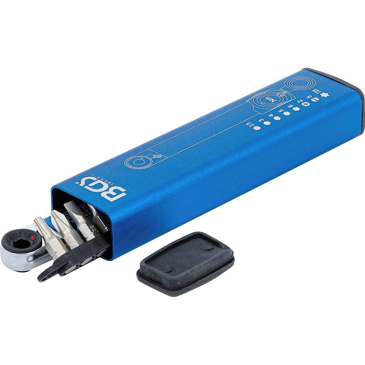 BGS 74295 Drehmomentschlüssel 1/4" 2-10 Nm 9-tlg. mit Bit-Satz