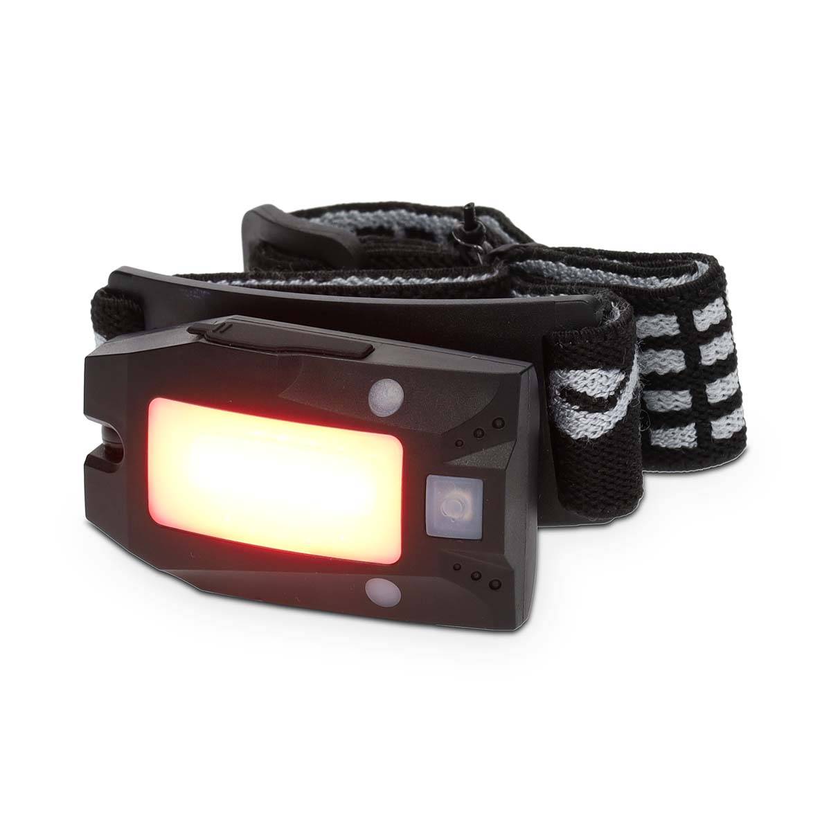 LED-Stirnlampe IPX4 180lm 360° neigbar akku Schwarz