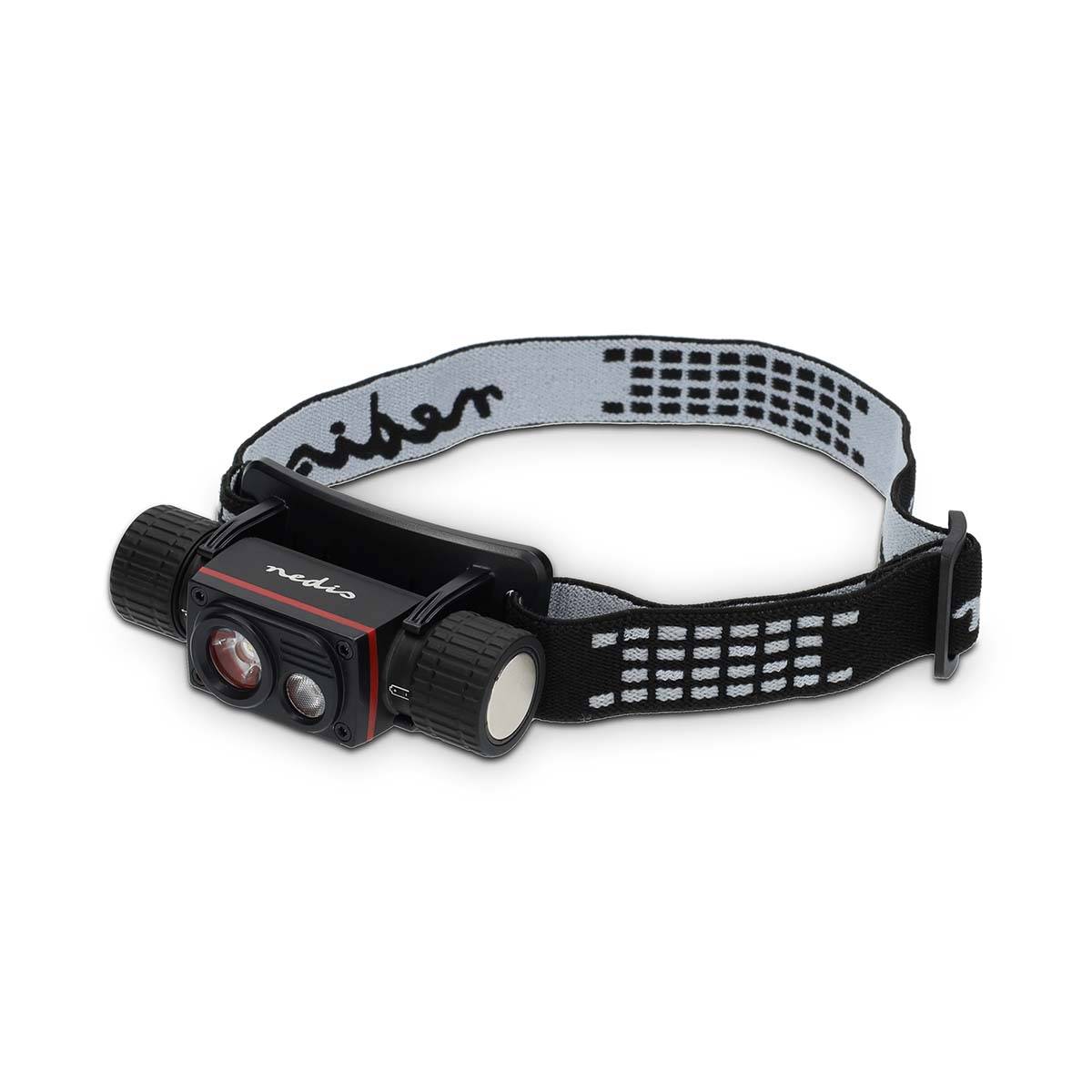 LED-Stirnlampe IPX8 1000lm USB-C Akku Schwarz