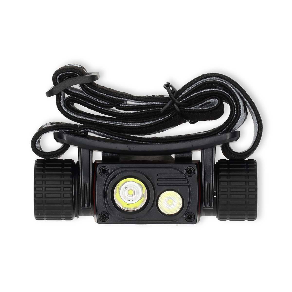 LED-Stirnlampe IPX8 1000lm USB-C Akku Schwarz