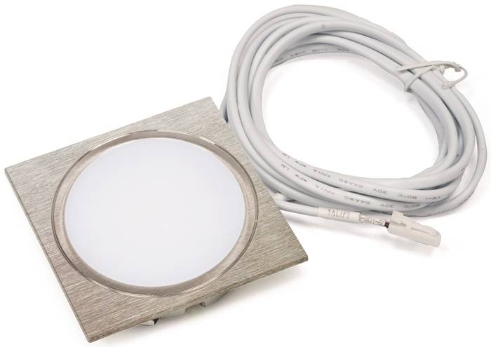 Einbauleuchte Chip HE 58 Emotion 24V DC 2,5 W Rahmenfarbe VA,geb.L&S