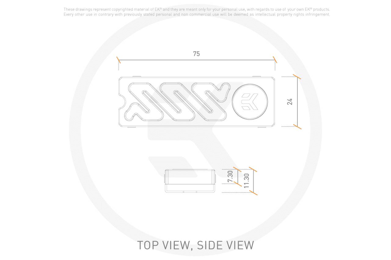 WAH EK Water Blocks EK-Quantum Convection M.2 NVMe- Black
