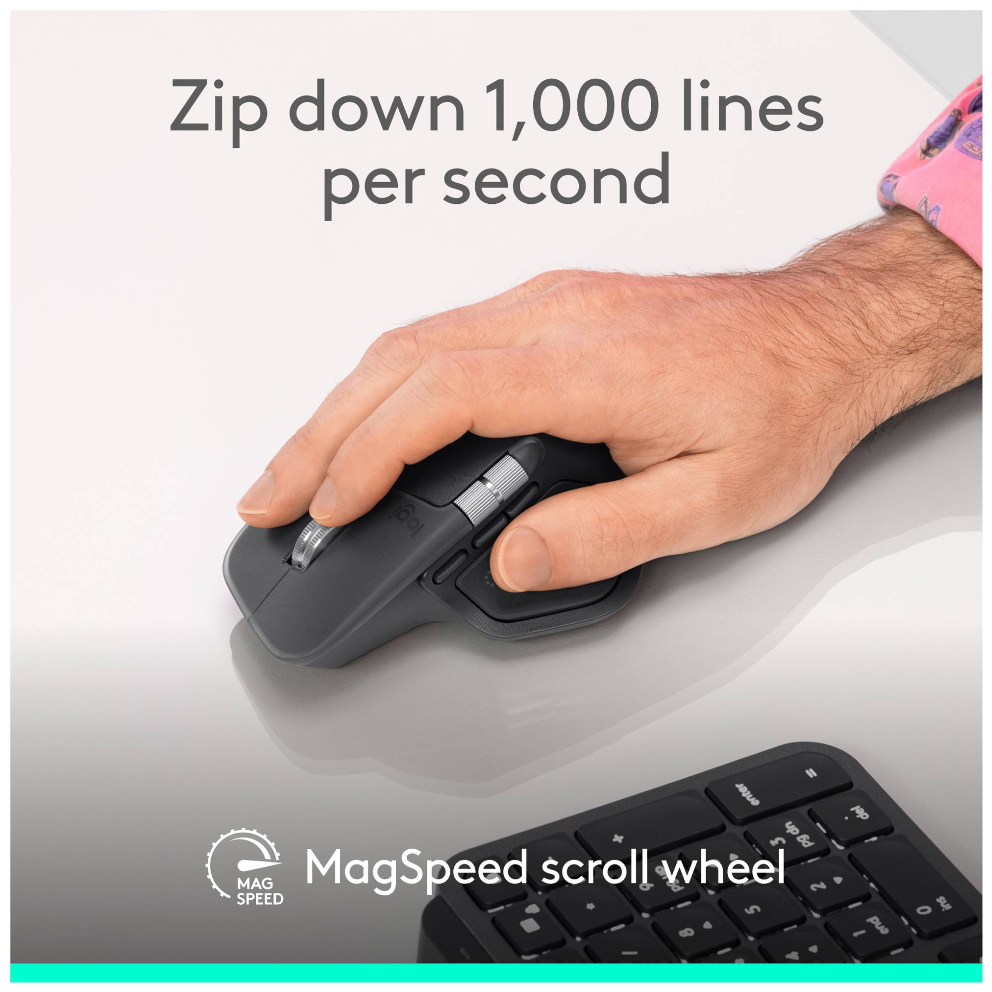 Logitech MX Master 4 for Business kabellose Maus, Graphite 910-007617