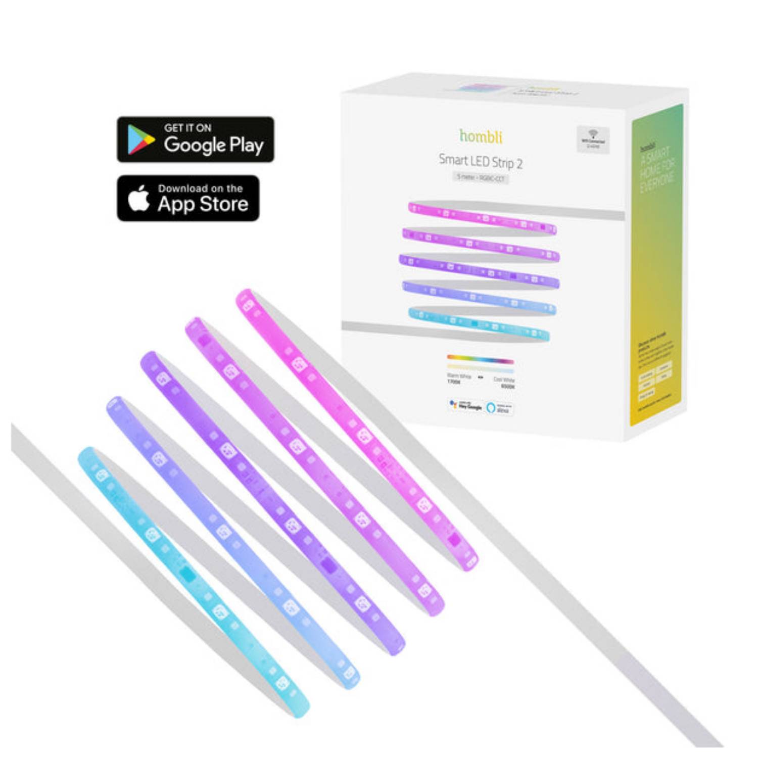 Smart LED Strip 2 5m RGBIC+CCT