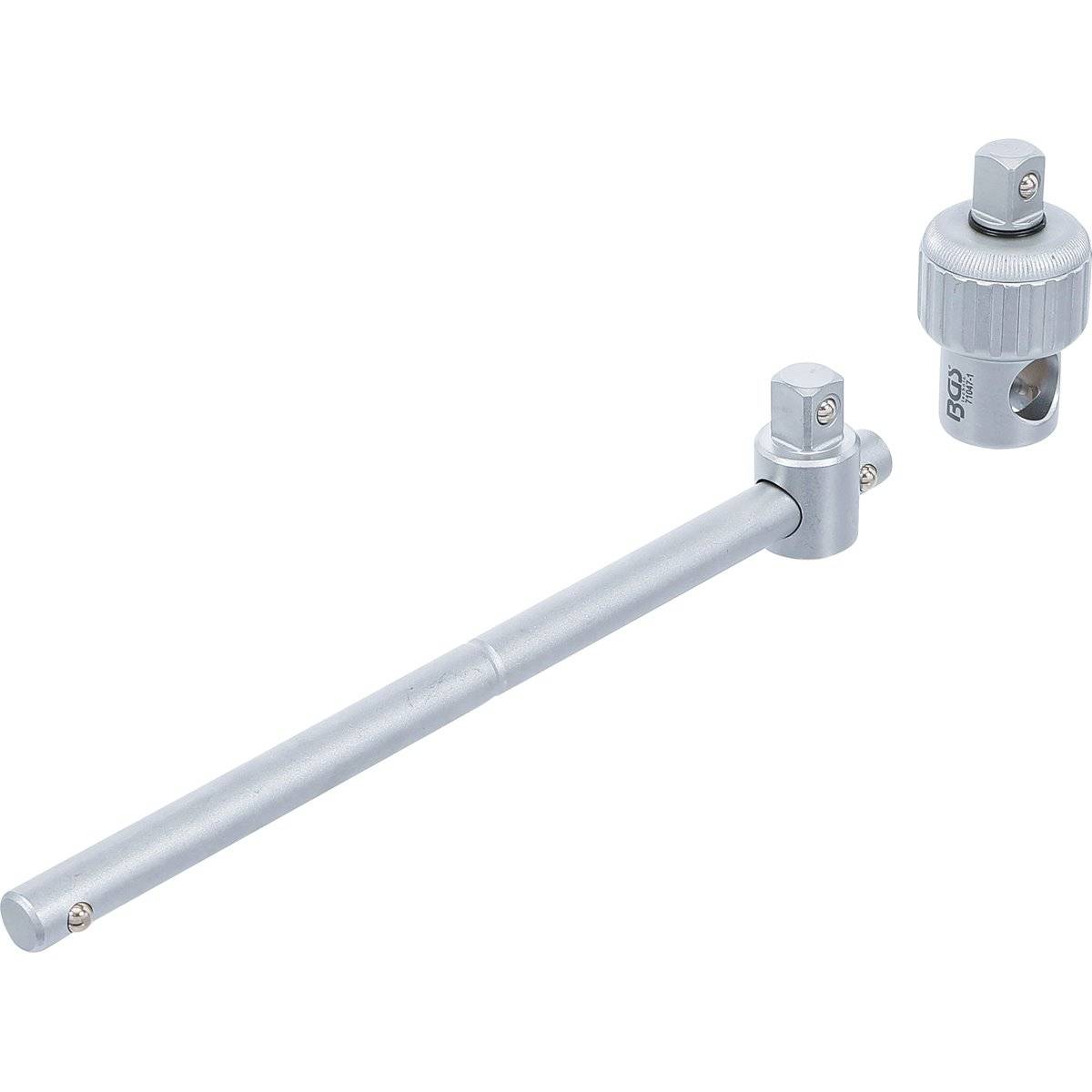 BGS 71047 Steckschlüssel-Adapter mit Ratschenfunkt ion, mit Gleitgriff, Abtrieb 12,5 mm (1/2")