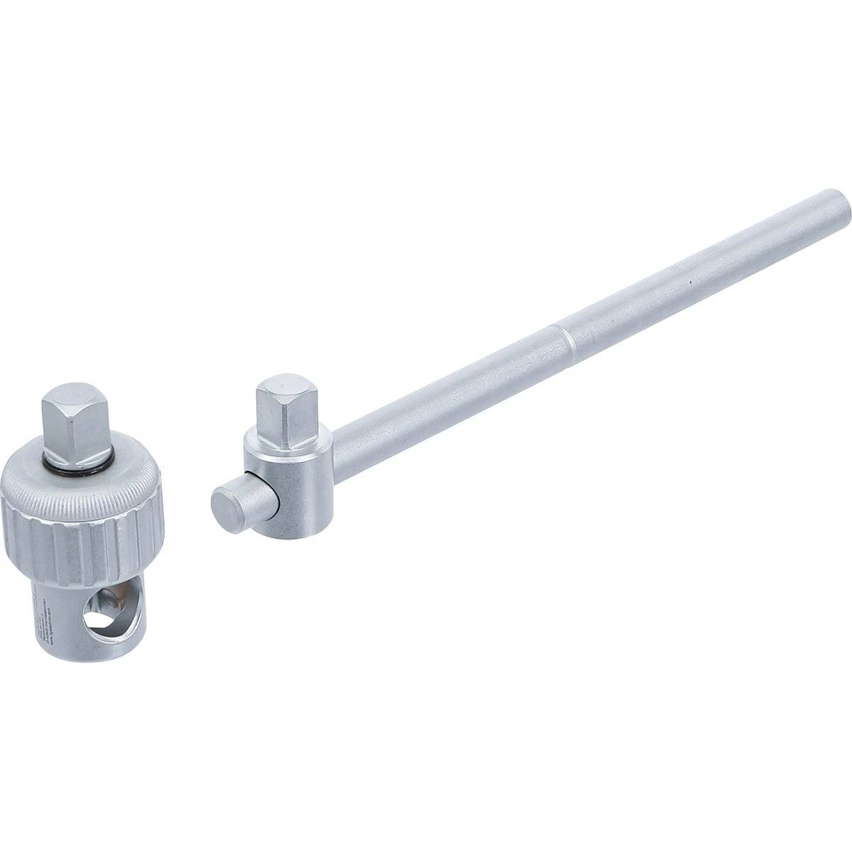 BGS 71047 Steckschlüssel-Adapter mit Ratschenfunkt ion, mit Gleitgriff, Abtrieb 12,5 mm (1/2")