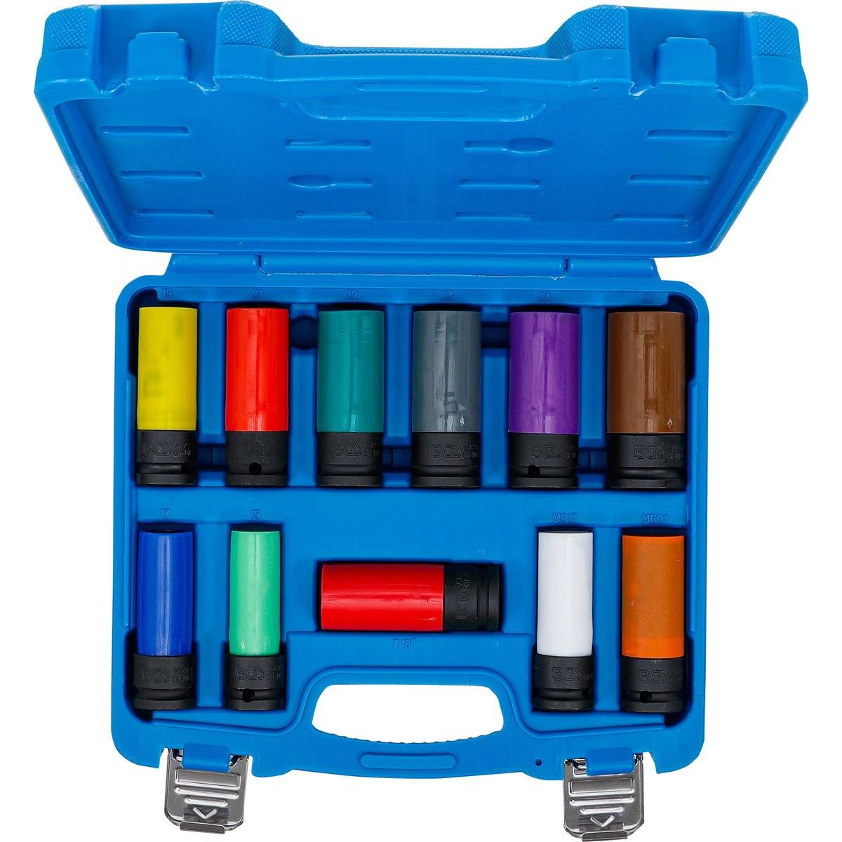 BGS 74254 Kraft-Schoneinsatz-Satz, Antrieb Innenvi erkant 12,5 mm (1/2"), SW 15 - 27 mm und Spezial-R