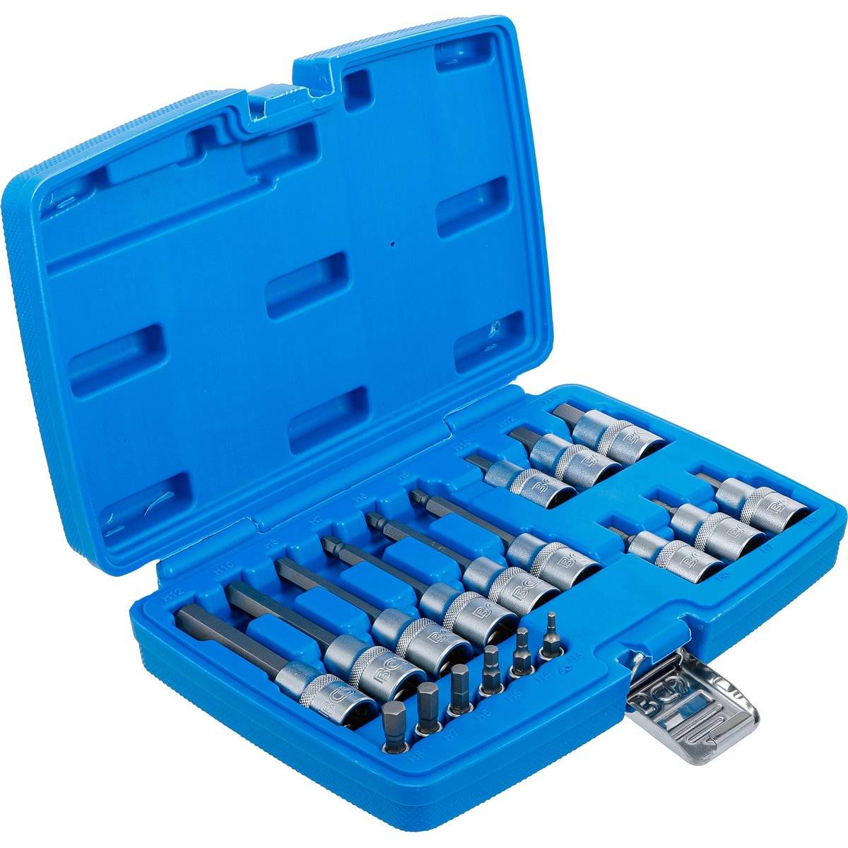 BGS 5171 Bit-Einsatz-Satz, Antrieb Innenvierkant 6 ,3 mm (1/4") / 12,5 mm (1/2"), 18tlg