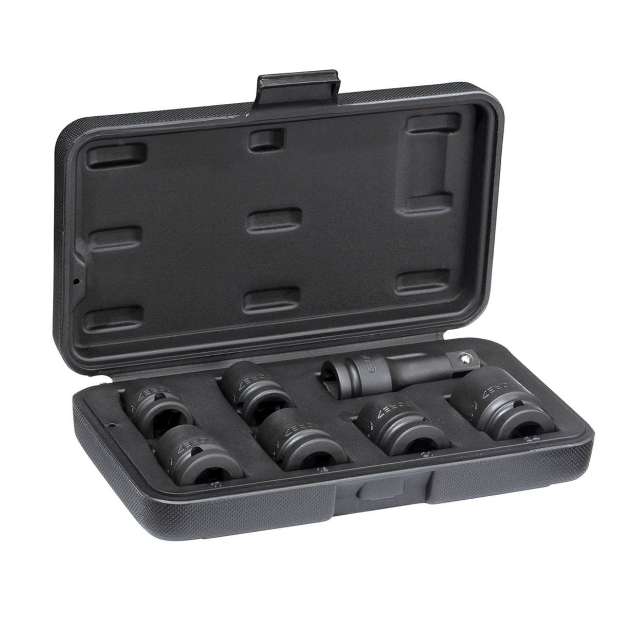 Gedore K 19-007 Kraftschrauber-Satz 1/2" 7-tlg 6-k ant 10-24 mm