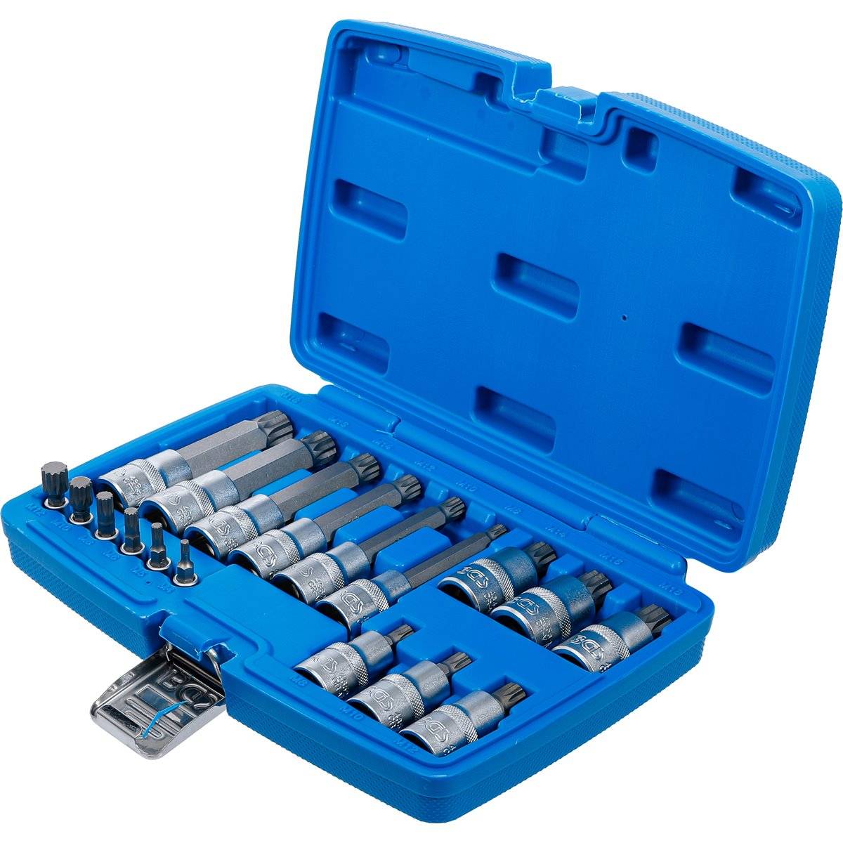 BGS 5172 Bit-Einsatz-Satz, Antrieb Innenvierkant 6 ,3 mm (1/4") / 12,5 mm (1/2"), Innenvielzahn (für