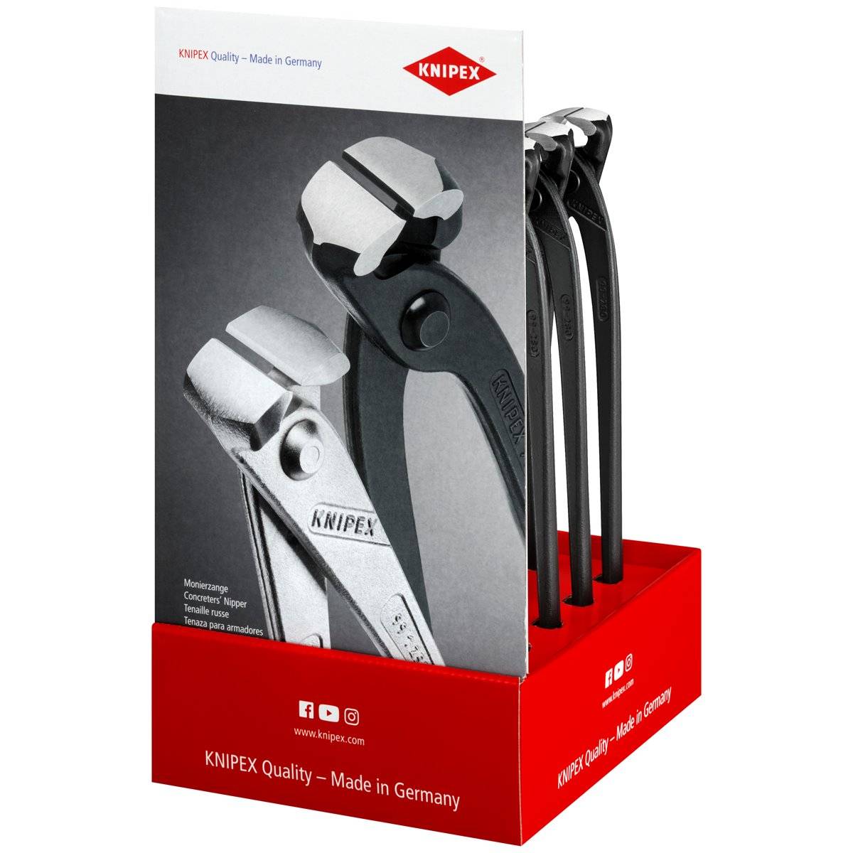 Knipex-Werk Thekendisplay 10-tlg. 00 18 01 V22