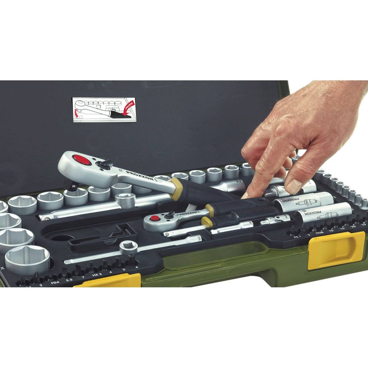 Proxxon 23286 Knarrenkasten 4-34 mm 65-teilig /2" (65-teilig)