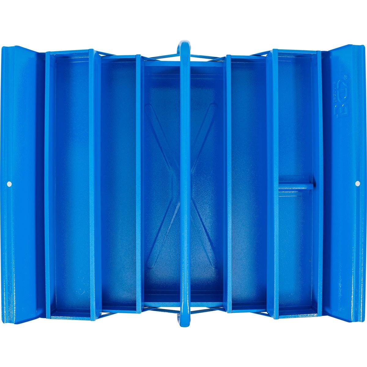 BGS 33002 Metall-Werkzeugkasten, leer, 530 x 200 x 200 mm, 5 Fächer