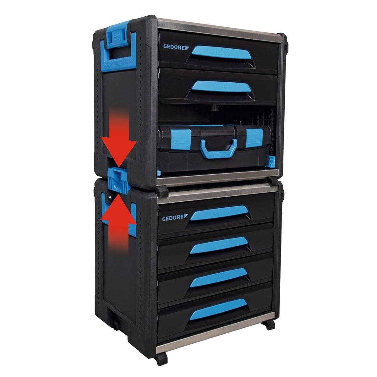 Gedore 1110 WM 24 Werkzeug-Box-Modul WorkMo B2, 4 Schubladen H6
