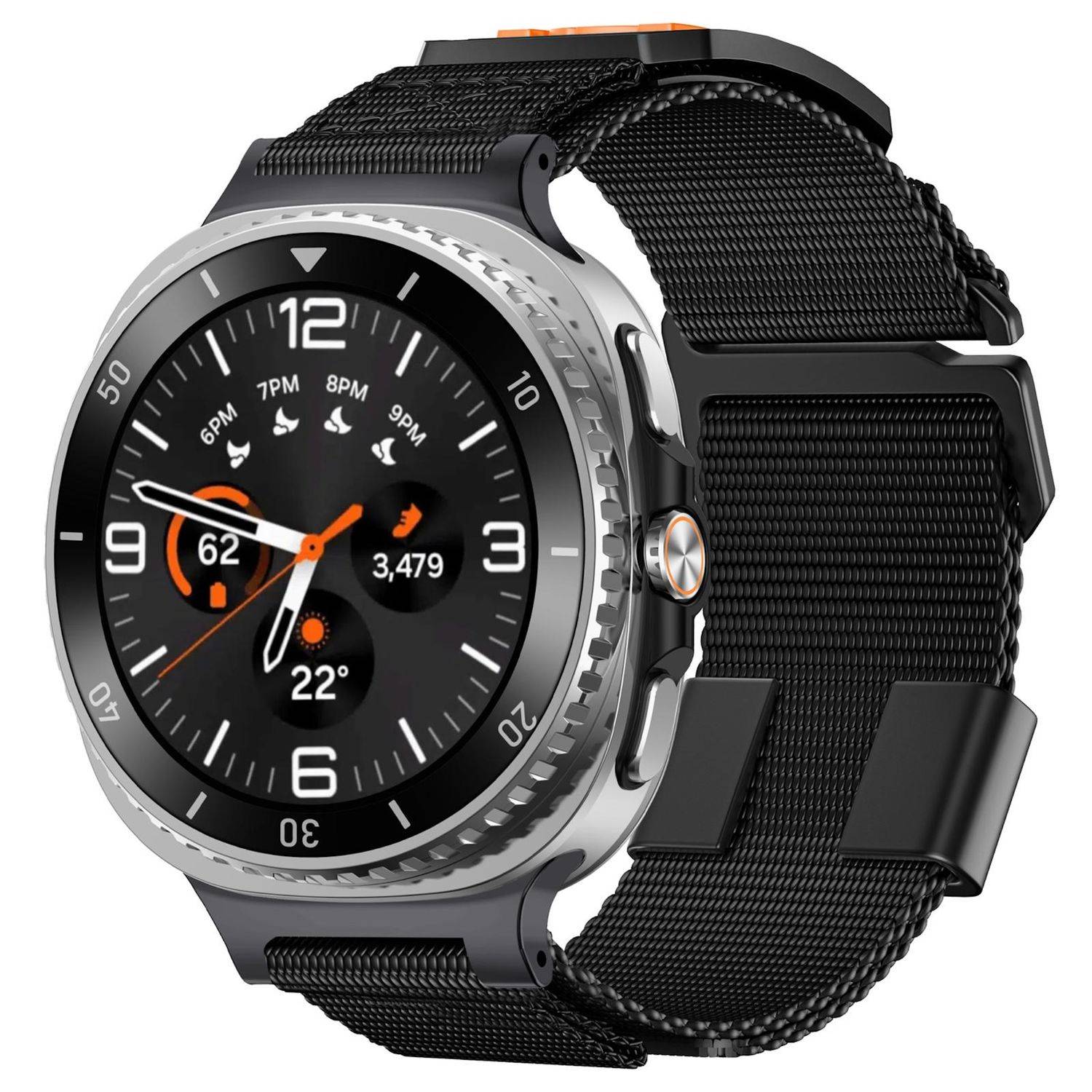 Geflochtenes Nylon Armband für Samsung Galaxy Watch 9 / 8 / 8 Classic Sport