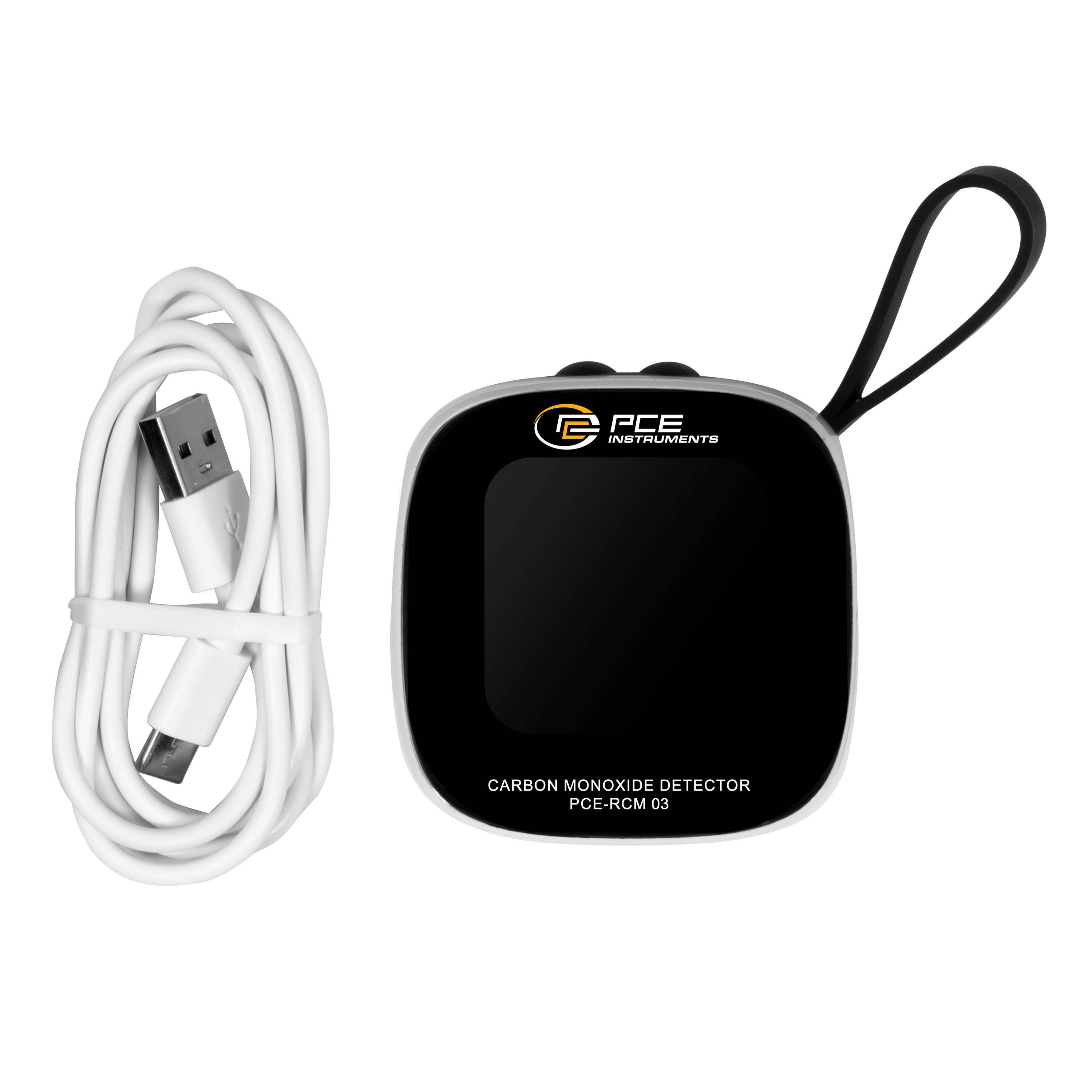 PCE Instruments CO2 Detektor PCE-RCM 03 |CO 0 ... 500 ppm |Feuchte relativ 20 ... 85% |Temperatur -10 ... +50°C |IP20
