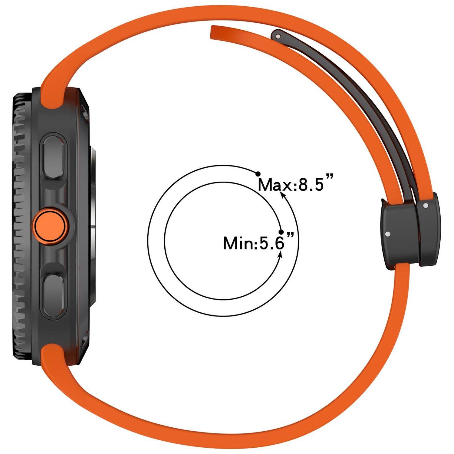 Silikon Armband für Samsung Galaxy Watch 9 / 8 / 8 Classic mit Magnetverschluss