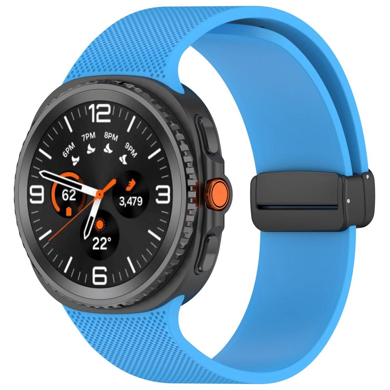 Silikon Armband für Samsung Galaxy Watch 9 / 8 / 8 Classic mit Magnetverschluss