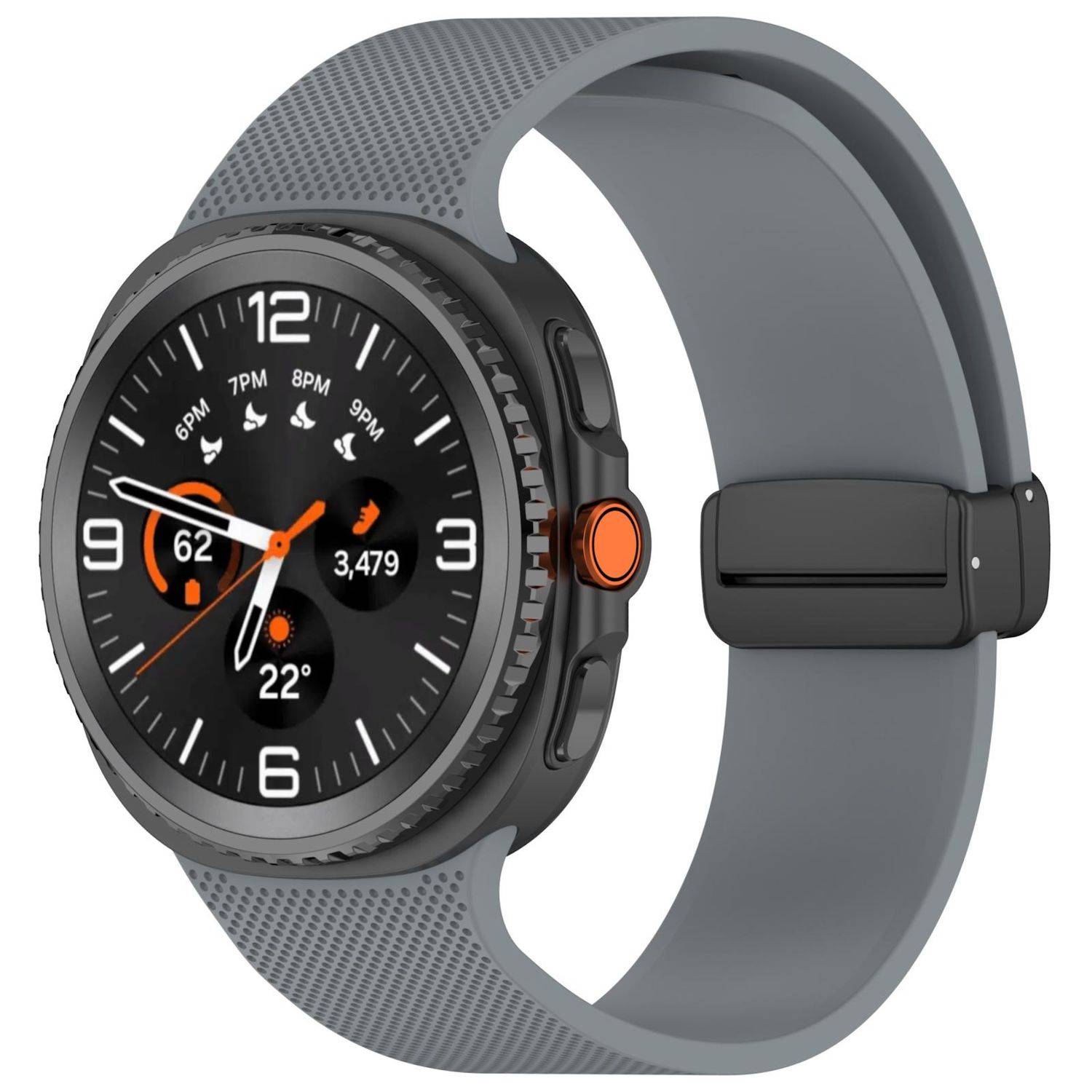 Silikon Armband für Samsung Galaxy Watch 9 / 8 / 8 Classic mit Magnetverschluss