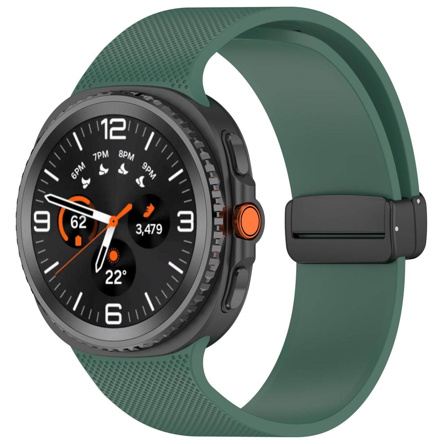 Silikon Armband für Samsung Galaxy Watch 9 / 8 / 8 Classic mit Magnetverschluss