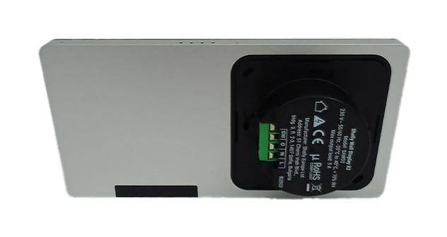 Shelly · Unterputz · Wall Display X2 Silver + Blu H&T Ivory · Android · WLAN · Silber