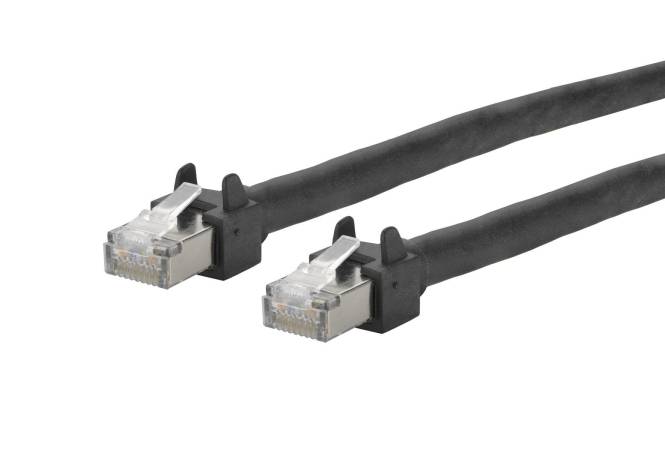 Metz Connect Patchkabel 6kV Flex500 Outdoor, schwarz, 0,5m