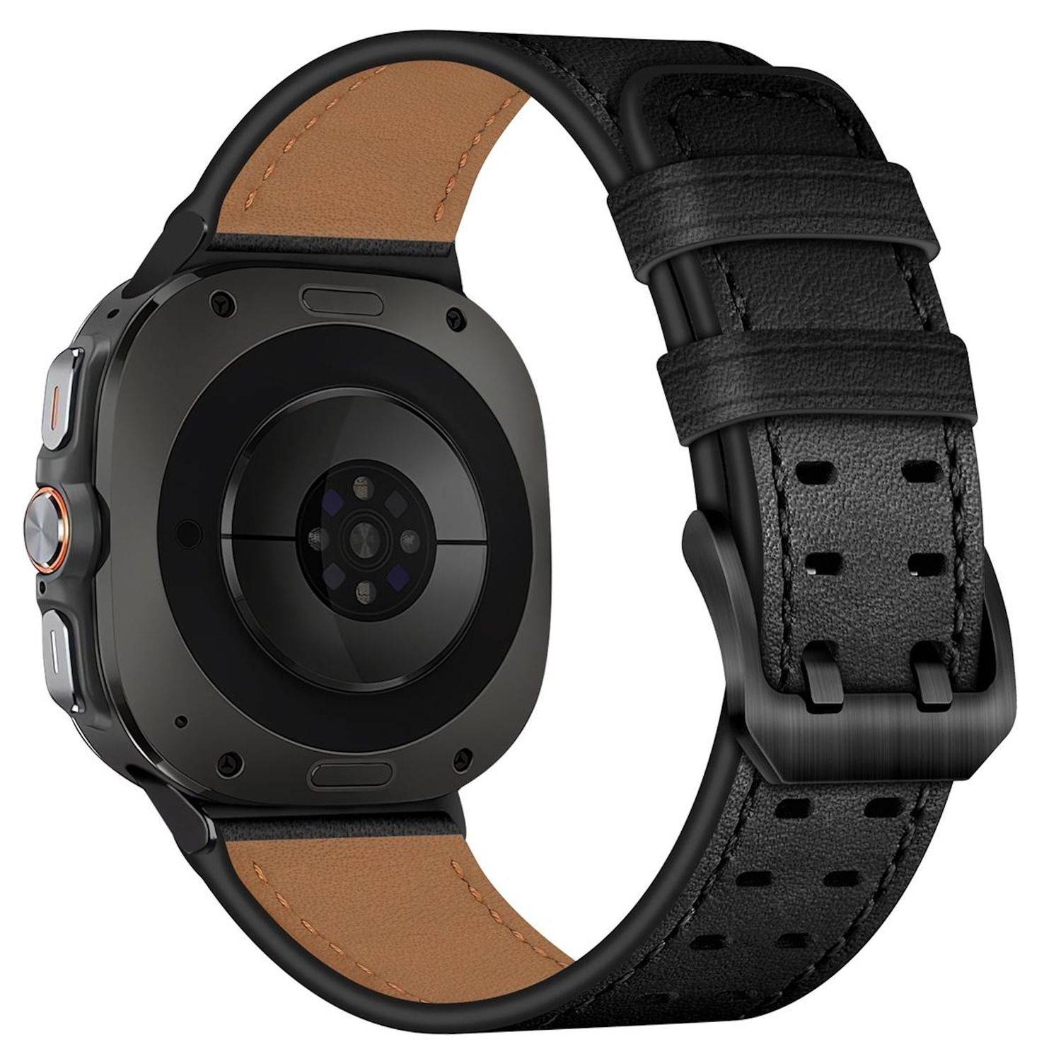 Echtleder Armband für Samsung Galaxy Watch 9 / 8 / 8 Classic Doppelverschluss