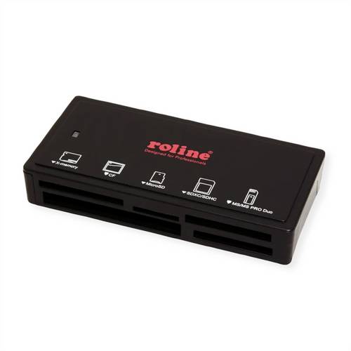 Roline USB 3.2 Gen 1 Multi Card Reader, schwarz
