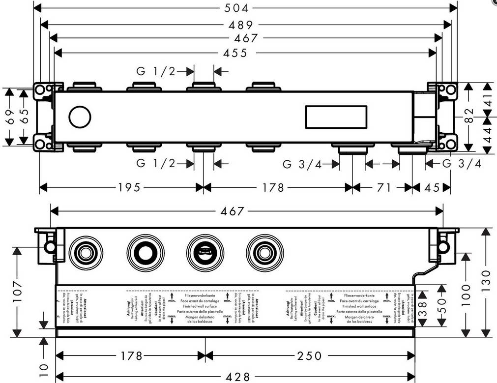 hansgrohe 760414, 1x -04011097815602