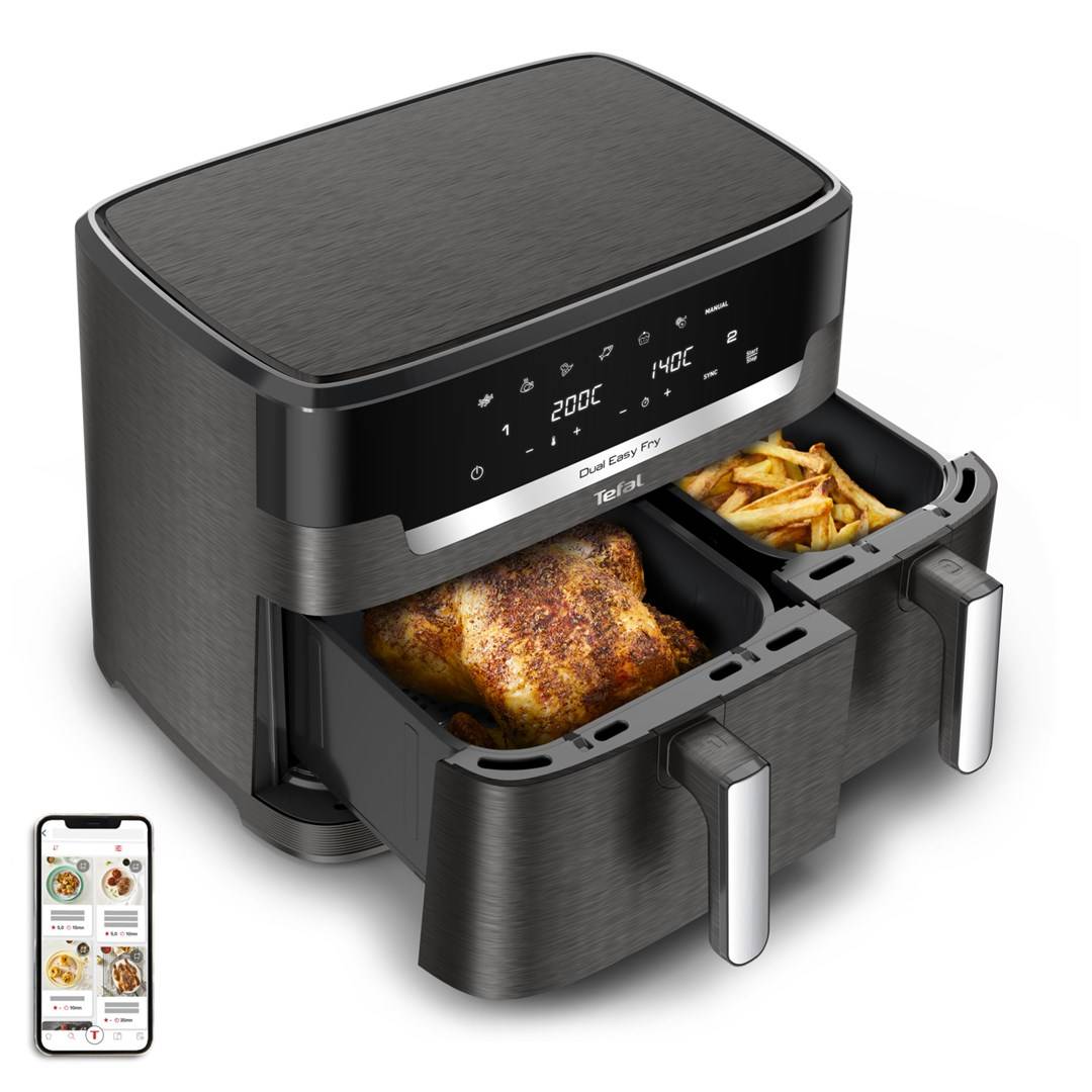 Tefal EY942H Dual Easy Fry Heißluftfritteuse 11L