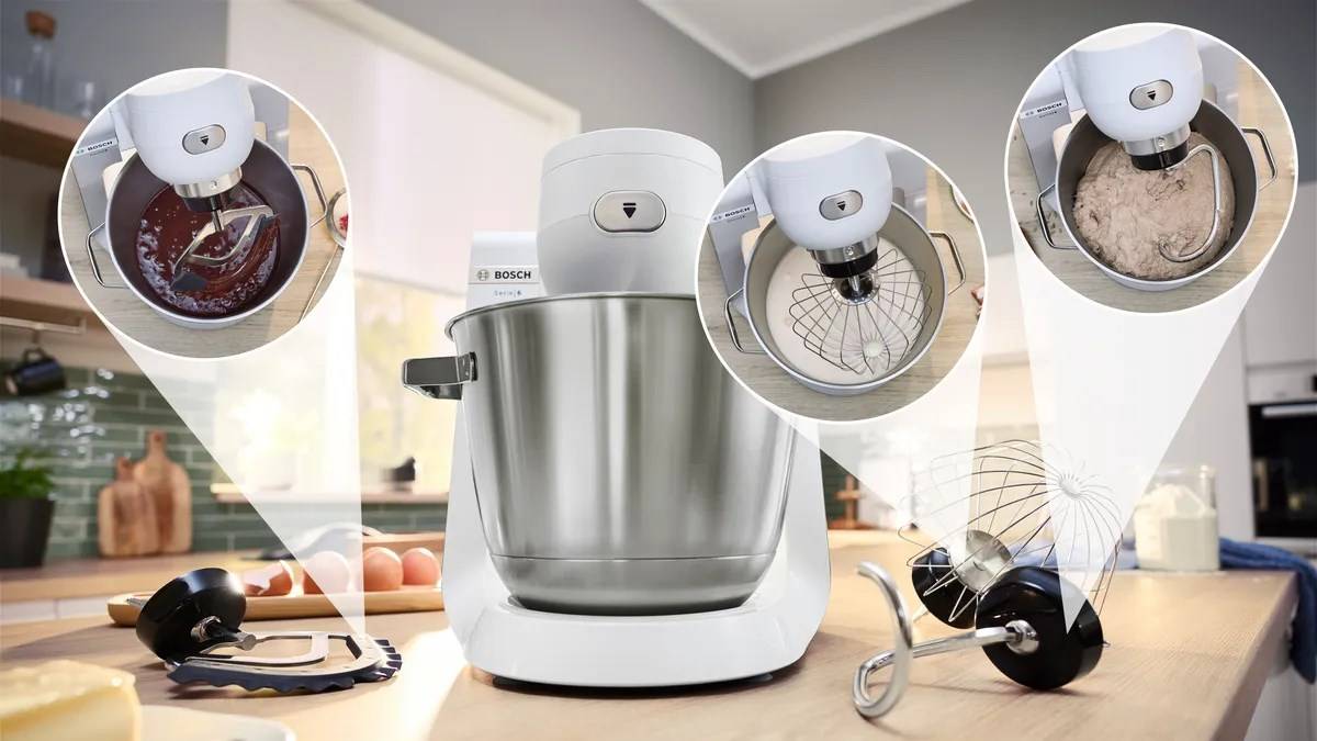 Bosch Serie 6 MUMS6EW22, 5,5 l, Weiß, Drehregler, 3,5 kg, 3,5 kg, 1,1 m