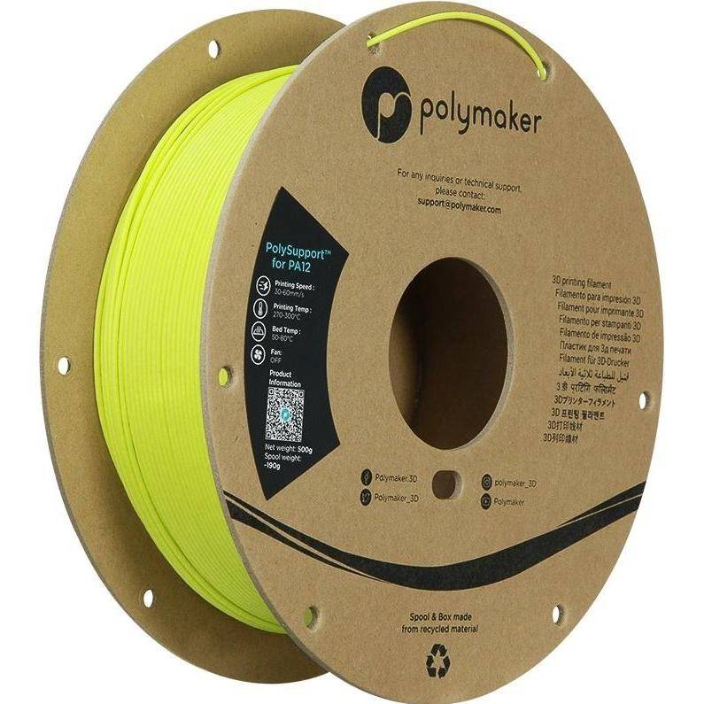 Polymaker PA12-BREAKAWAY 1.75mm GR. GREEN 0.5kg