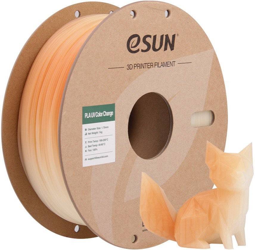 PLA UV 1,75mm ORANGE 1kg ESUN 3D FILAMENT (PLA-UV CC175UV-O1P1)