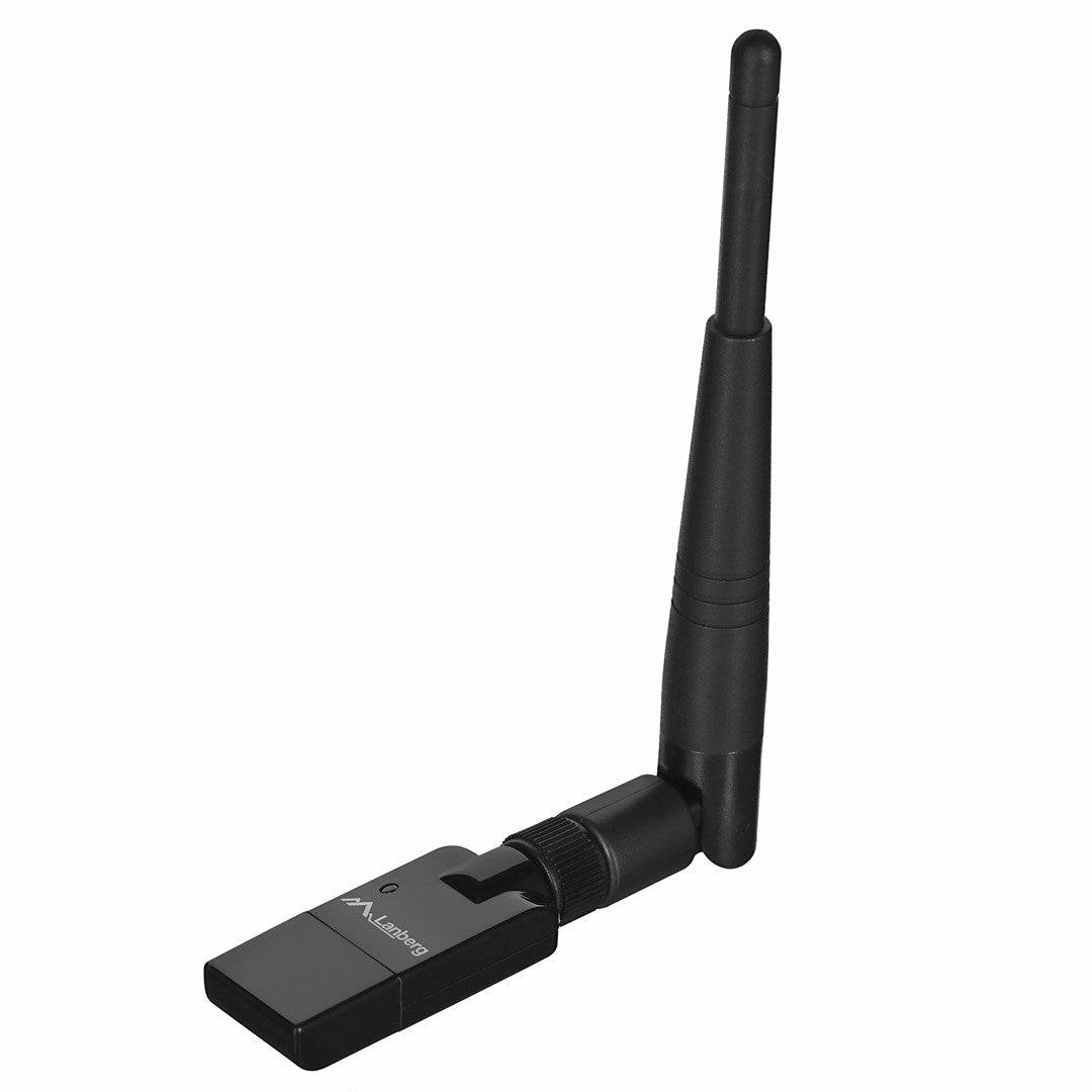 Lanberg NC-0150-WE - Kabellos - USB - WLAN - 2400 Mbit/s - Schwarz