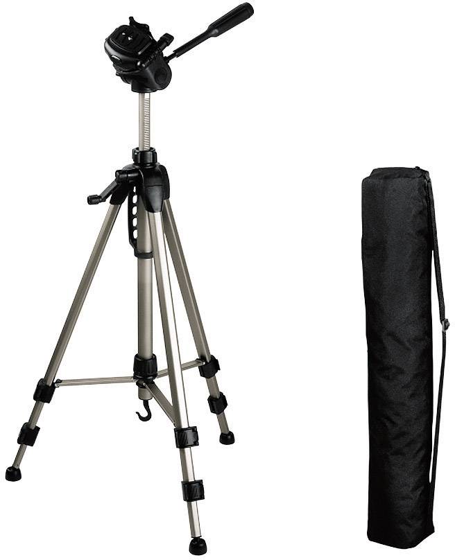 Hama Star 62 Dreibeinstativ 1/4 Zoll Arbeitshöhe=64 - 160 cm Champagner inkl. Tasche, Wasserwaage