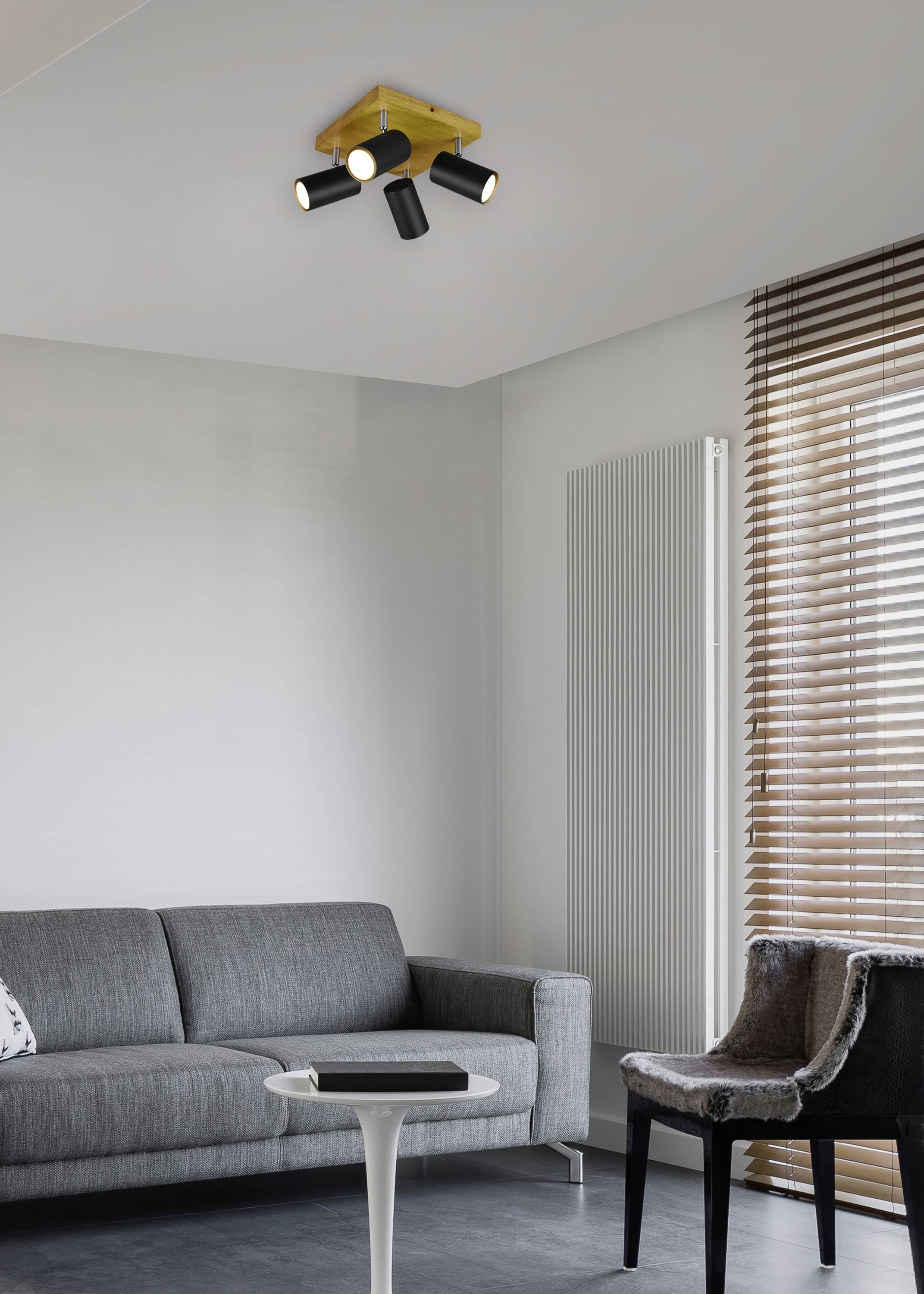 MARLEY - Strahler Oberflächenbeleuchtung - GU10 - 4 Glühbirne(n) - 35 W - 230 V
