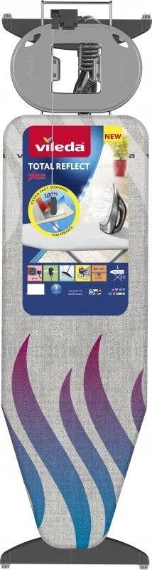 Vileda Total Reflect Plus, Bügelbrett in Originalgröße, Netz, Edelstahl, Abbildung, 75 cm, 97 cm