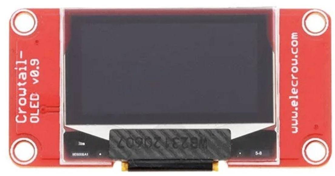 Elecrow Crowtail Punktmatrix OLED Displaymodul, I2C, 128×64 Pixel, selbstleuchtend, blau / schwarz
