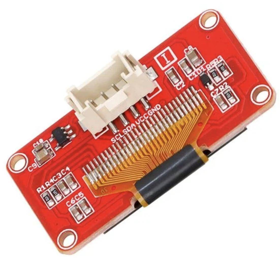 Elecrow Crowtail Punktmatrix OLED Displaymodul, I2C, 128×64 Pixel, selbstleuchtend, blau / schwarz