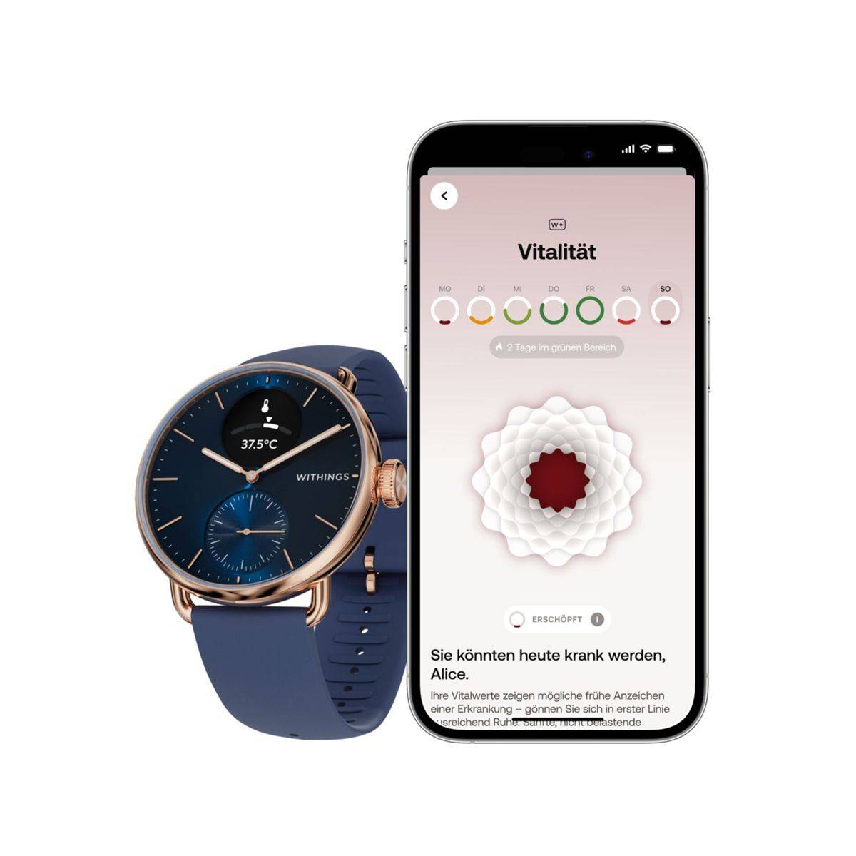 ScanWatch 2 38mm Rose Gold Blue