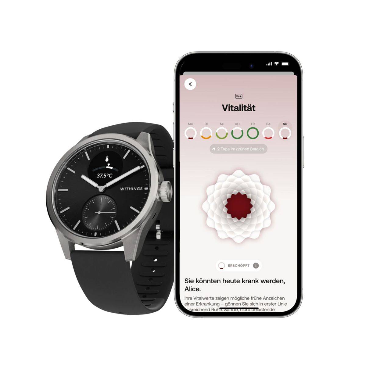 Withings ScanWatch 2, 42 mm black