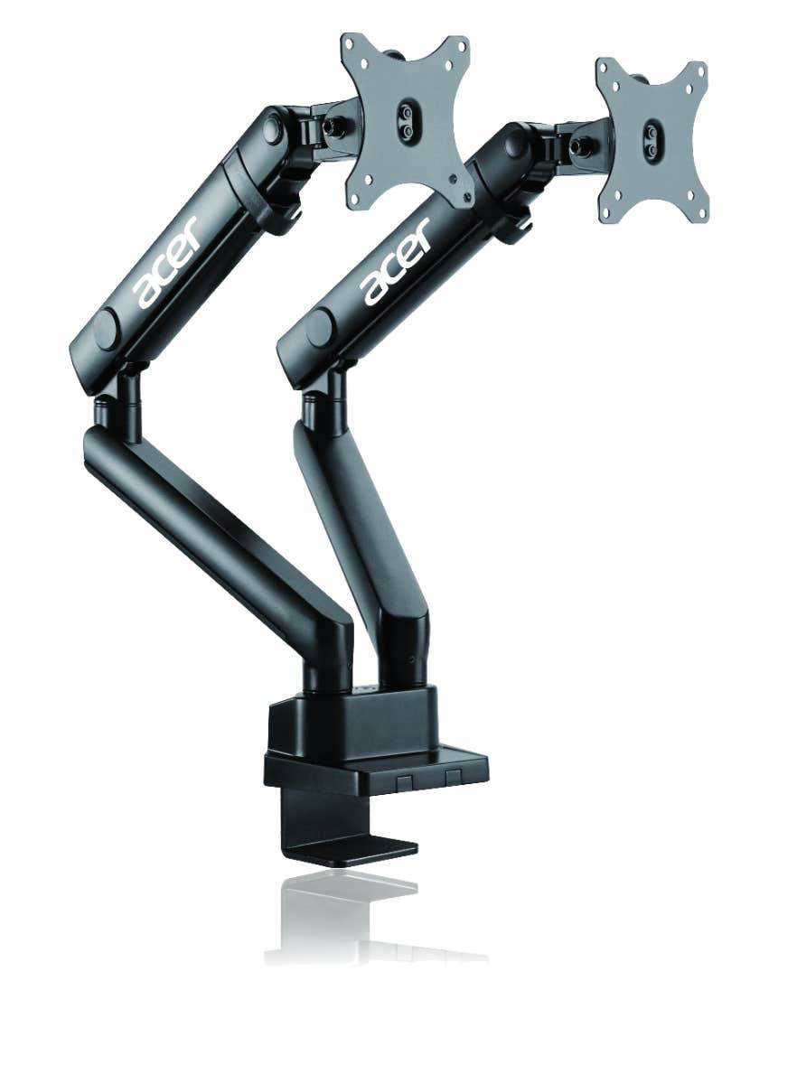 Acer LC.MON11.002, Klemme, 8 kg, 81,3 cm (32"), 100 x 100 mm, Höhenverstellung, Schwarz