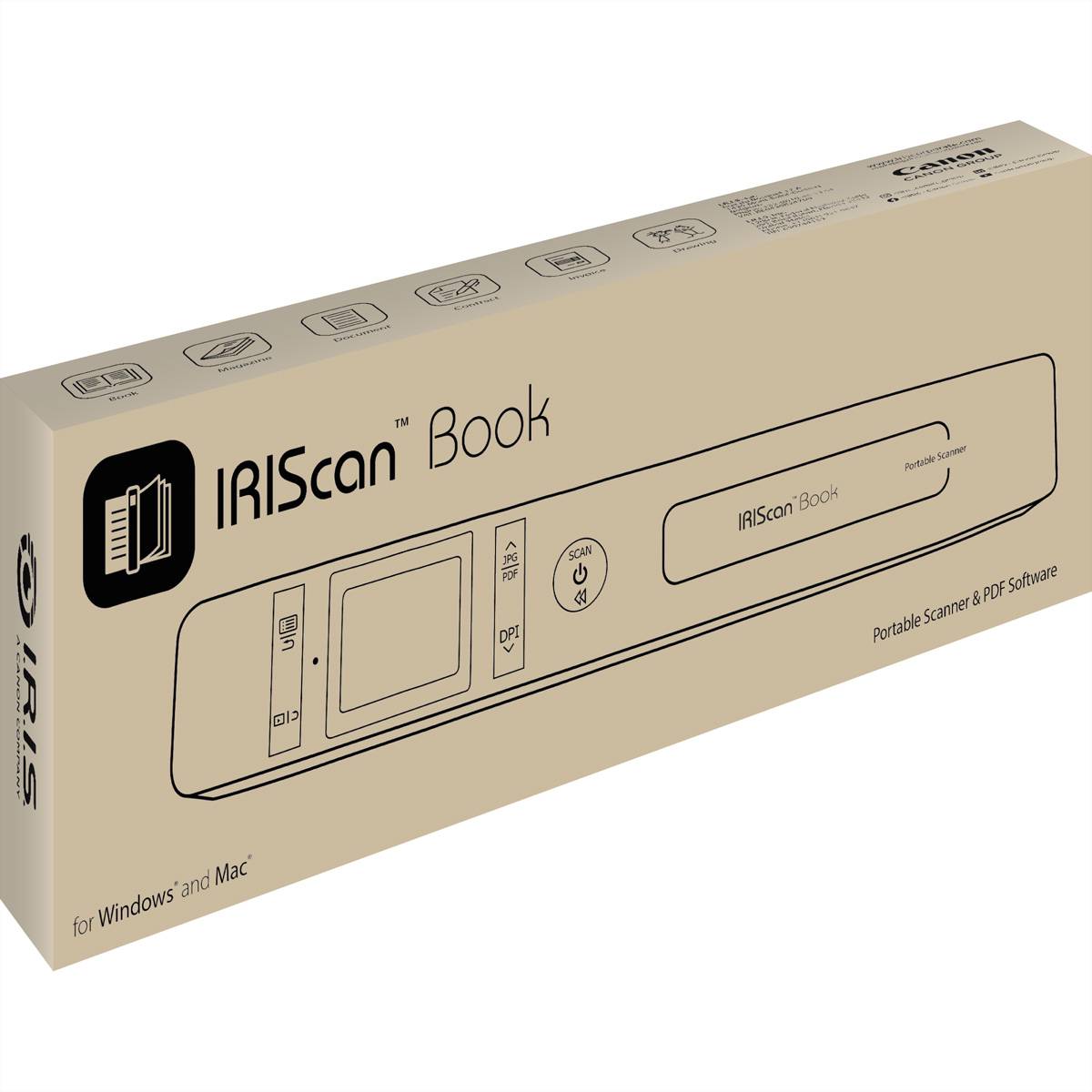 IRIScan Book 7 Dyslexic Handheld-Scanner, Dokumenten- und Buchscanner