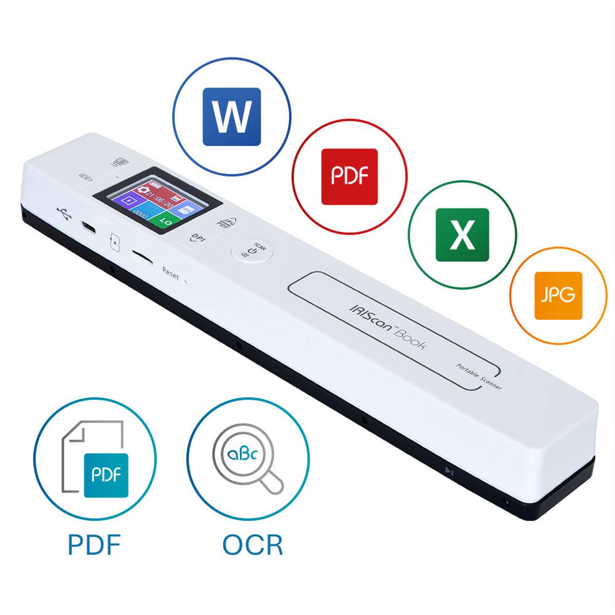 IRIScan Book 7 Dyslexic Handheld-Scanner, Dokumenten- und Buchscanner