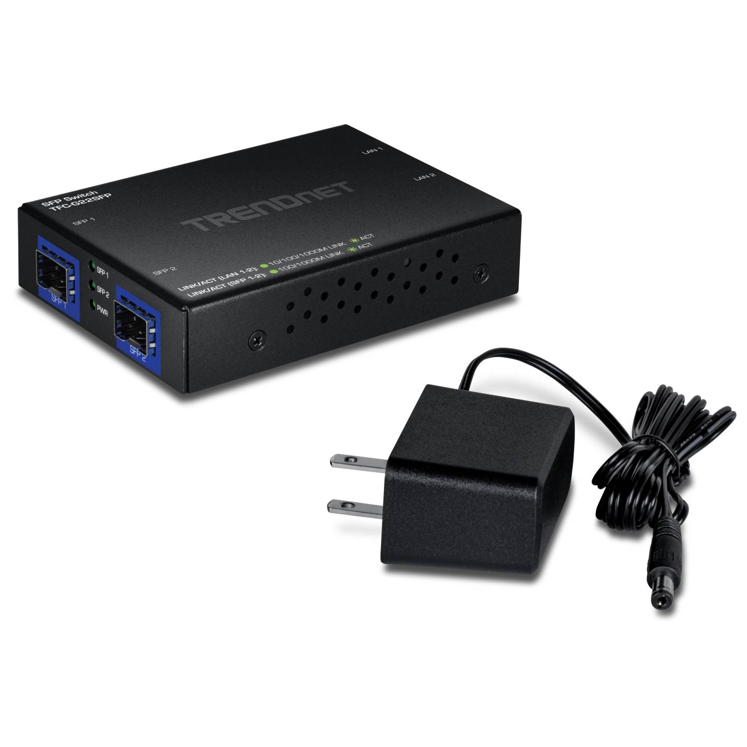 TrendNet TFC-G22SFP 4-Port Switch Gigabit mit SFP Ports