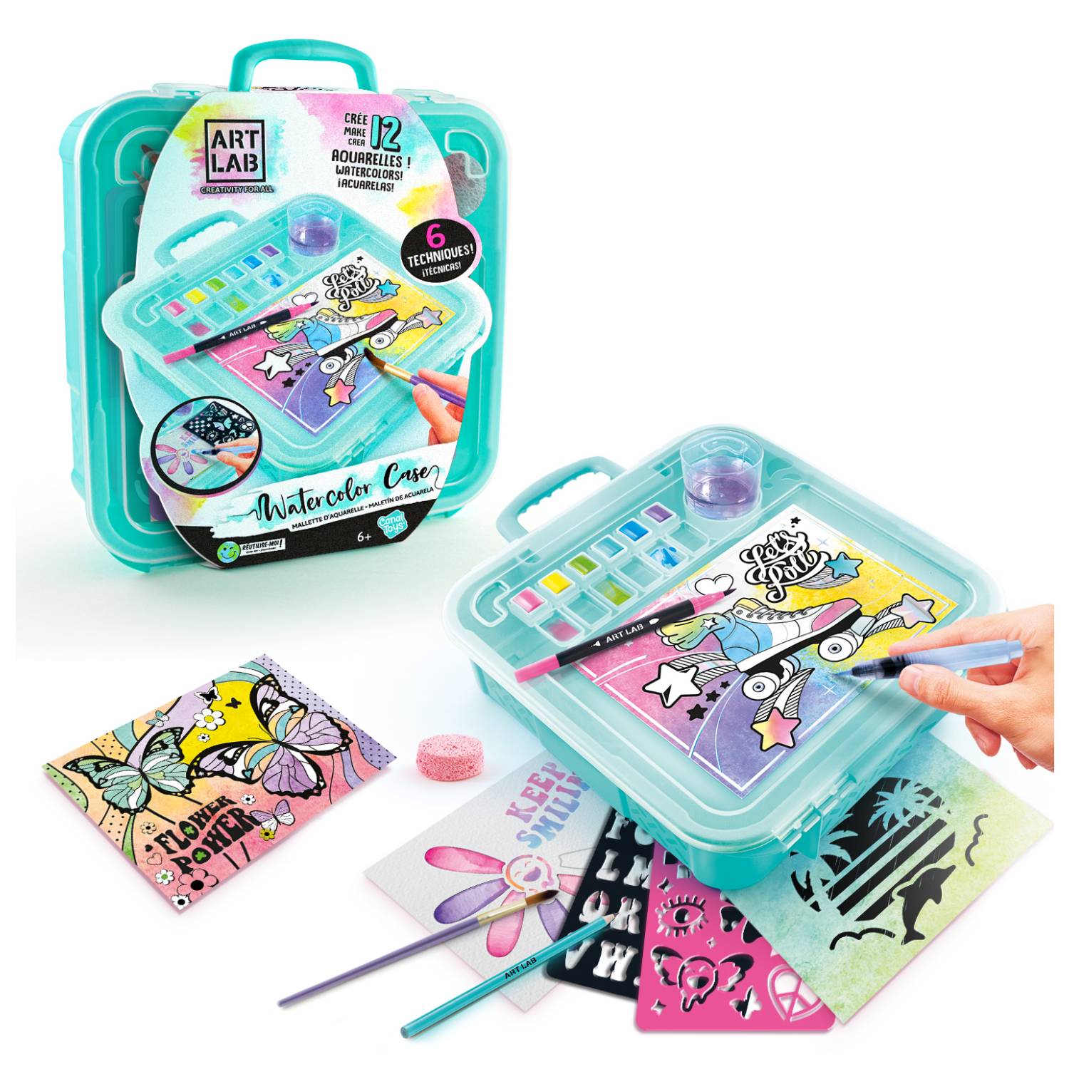 Canal Toys Art Lab ART012, Gemischte Farben, Aquarelllack, Hart, 1 Stück(e)