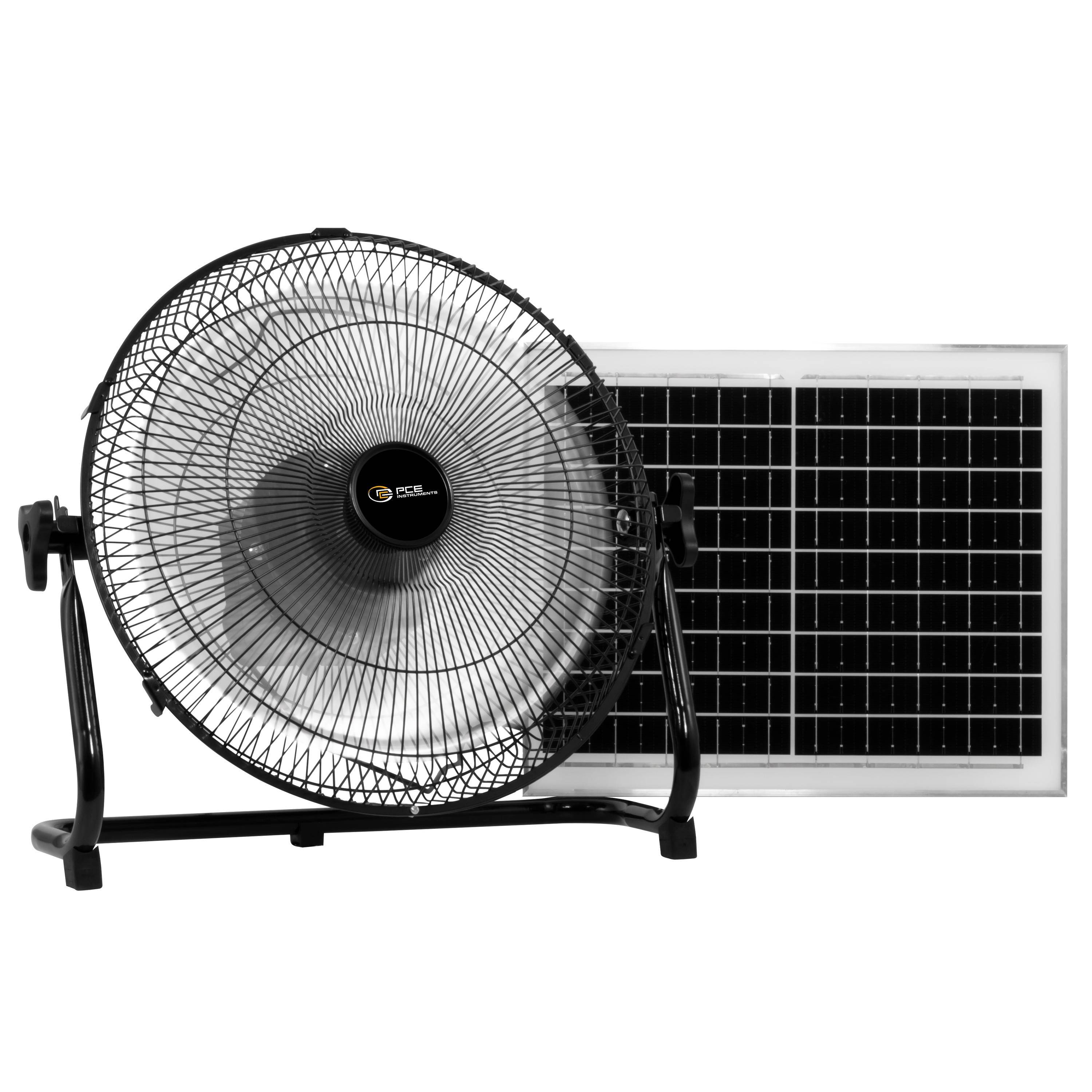 PCE Instruments PCE-SV 10 Bodenventilator 10W (Ø x H) 350mm x 395mm Schwarz Akkubetrieb möglich, mit Akku