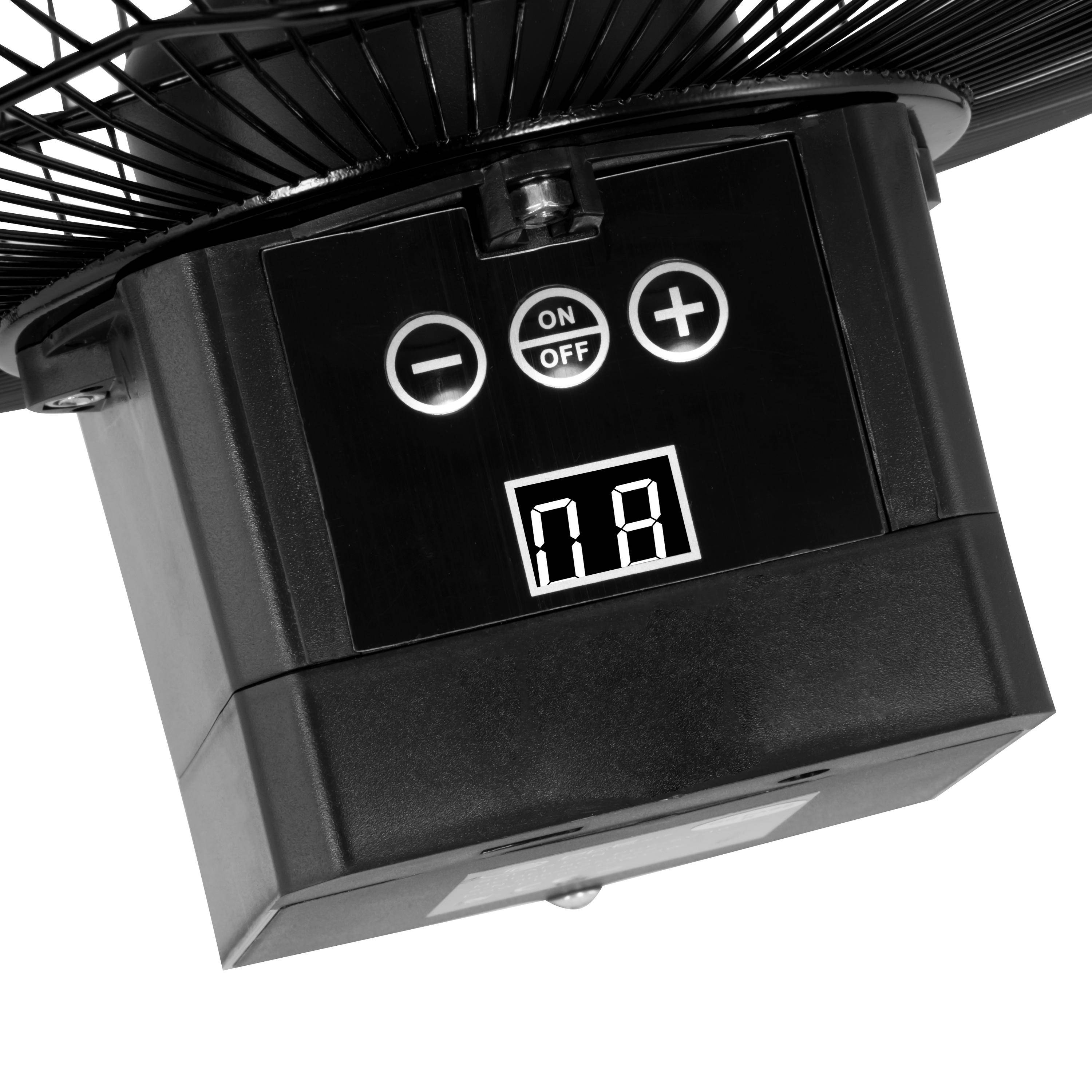 PCE Instruments PCE-SV 10 Bodenventilator 10W (Ø x H) 350mm x 395mm Schwarz Akkubetrieb möglich, mit Akku