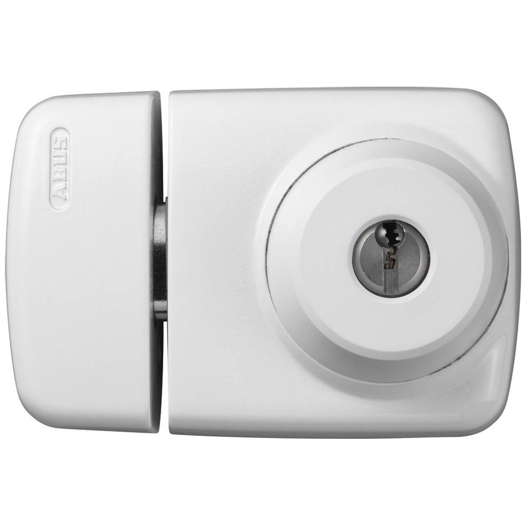ABUS 7525 W EK Türzusatzschloss f. Schmalrahmentür, Sicherheitslevel: 9 | Türzusatzschloss - Modell: 7525 inkl. Abus Pf